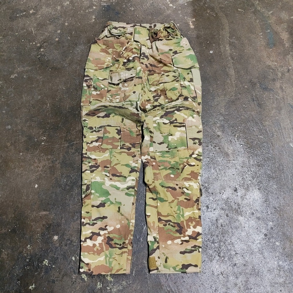 Yevhev Tactical Gear Camo Pants Size Small Mens Cargo Ripstop Adjustable Waist